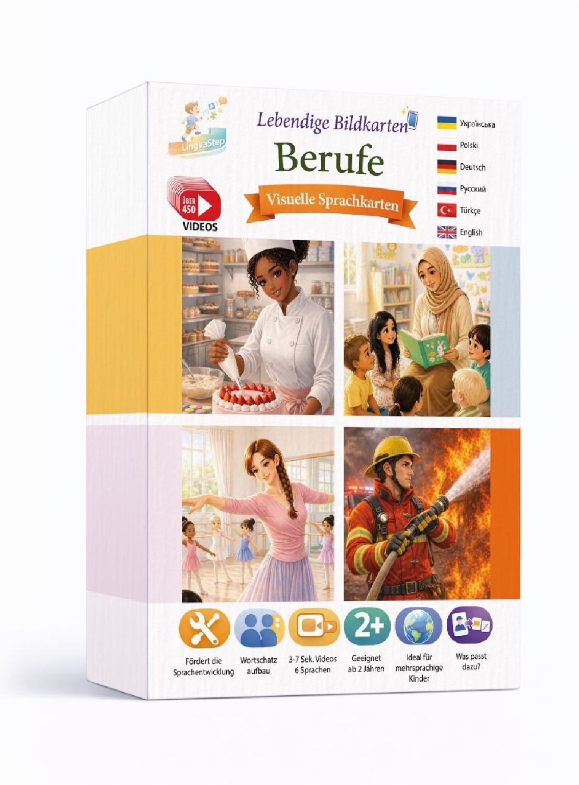 Box des Spiels LingvaStep „Berufe“